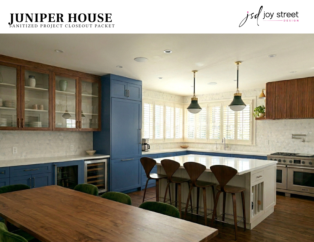 Sanitized Juniper House client packet cover
